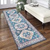 Coucheta Washable Area Rug - Vintage Distressed Rug, Low Pile Non-Slip Carpet for Living Room & Dining Room, Fade & Stain Resistant - 3 of 4
