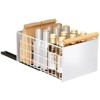 TROPOW Teleskopschublade Ausziehbare Schublade Für Kabinett Teller Schrank Organizer Küche Geschirrabtropfgestell Mit Abtropfschale Ohne Bohren - 2 of 4