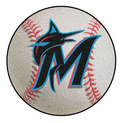 MLB Miami Marlins 27"x27" Baseball Rug