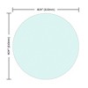 Bencmate Coffee Tables Round Glass Table Top For Living Room, Office, Tabletop Only, Anti-Impact, Heat-Resistant Glass, Clear, 24"*24"*0.24" - 3 of 4