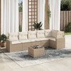 vidaXL Garden Sofa Set Beige - 2 of 4