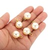 Unique Bargains Beautiful Designer DIY Jewelry Making Faux Pearl Pendants 100 Pcs - 4 of 4
