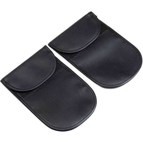 2 Pack Rfid Blocking Key Pouch Leather Key Fob Protector Signal Shield Wallet For Car Keys Credit Cards Target