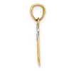 Black Bow Jewelry 14k Yellow Gold and White Rhodium New York Skyline Apple Pendant - 2 of 4