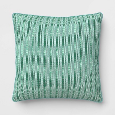18"x18" Textural Lines Square Outdoor Throw Pillow - Threshold™