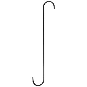 Tillamook S-Hook Extension for Baskets, Planters, or Outdoor Decor – Supports up to 30lb, Outdoor Use, Black, 18" - 1 of 2