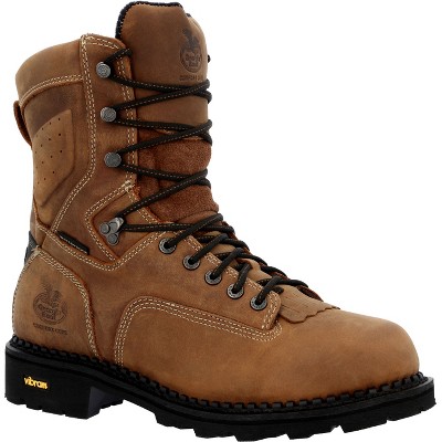 Men's Georgia Boot Comfort Core Waterproof Low Heel Logger Work Boot