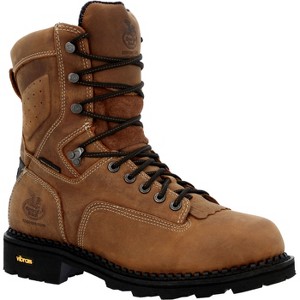 Men's Georgia Boot Comfort Core Waterproof Low Heel Logger Work Boot - 1 of 4
