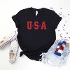 Simply Sage Market Women's USA Stars Short Sleeve Graphic Tee - 2 of 2