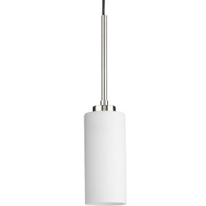 Progress Lighting Cofield 1-Light Pendant, Brushed Nickel, Glass Shade - 1 of 1