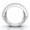 Pompeii3 3 1/2Ct Diamond Wedding 11mm Wide Anniversary Ring 14k Gold Lab Created - 2 of 4