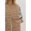 Women's Quilted Button Up Vest - entro - 4 of 4