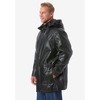 KingSize Men's Big & Tall Hooded Leather Parka - 4 of 4