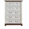 NicBex Farmhouse 5 Drawers Dresser, Wood Rustic Tall Chest of Drawers, Dressers Organizer for Bedroom, Living Room, Hallway - 4 of 4