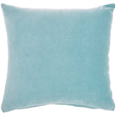 Aqua blue throw on sale pillows