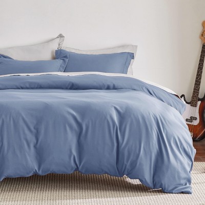 3 pieces Duvet Cover Soft Double Brushed Bedding Set for Kids & Adults Zipper Closure