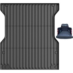 Custom Fit Truck Bed Mat,for 2024 Toyota Tacoma 5FT Models, Heavy-Duty TPE All-Weather Protection, Drop-In Cargo Liner - 1 of 4