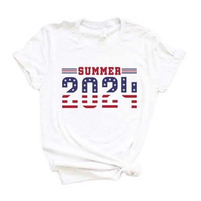 Simply Sage Market Women's Stars and Stripes Summer 2024 Short Sleeve Graphic Tee