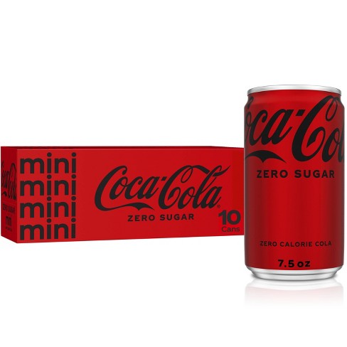 Coca-cola Zero Sugar - 10pk/7.5 Fl Oz Mini-cans : Target