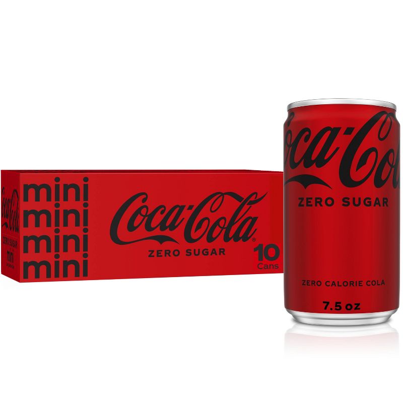 Coca-Cola Zero Sugar - 10pk/7.5 fl oz Mini-Cans, 1 of 7