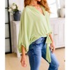 Women's Hit Me Up Tie Detail Top - GEEGEE - 3 of 4