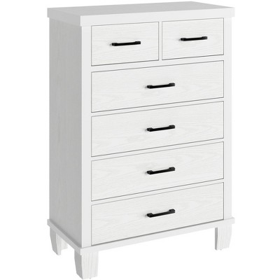 Drawer Dresser with Metal Handels