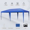 Gulches 10'x19.2' Pop Up Canopy Tent, Heavy Duty Tent for Parties, Outdoor Gazebo Sun Shade Shelter for Catering, Events, Wedding, Backyard BBQ, Blue - 4 of 4