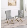 Best Master Furniture,Blythe Velvet Dining Chairs, Set of 2 - 2 of 2