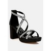 Infatuated Rhinestones Embellished Strappy Sandals - 2 of 4