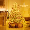 Tangkula Pre-Lit Artificial Christmas Tree w/ 1074 Branch Tips 450 White LED Lights - 3 of 4
