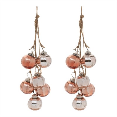 Mini Ball Ornament Cluster (Set of 2)
