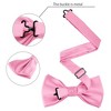 Allegra K Men's Business Causal Matching Pocket Squares Pre-Tied Bow Tie Sets - 2 of 4