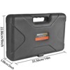 KTMBDW 152 piece Tool Set General Hand Tool Kit with Plastic Toolbox Storage Case Automotive Wrench Sets, Orange - 2 of 4