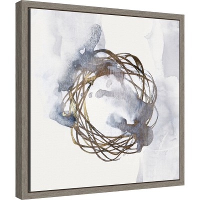 Eva Watts Abstract Concentric Lines Canvas Wall Art, 22.56 x 22.56 in