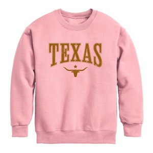 Boys' Instant Message Collegiate Texas Graphic Long Sleeve Fleece