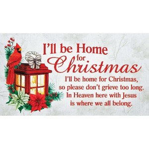 Dicksons Home for Christmas Heaven Red and White 5 x 2.75 Inch Magnet Refrigerator Magnet - 1 of 2