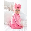 RuffleButts Modal Blend Baby Girls Ruffle One Piece Footie Pajamas - 4 of 4