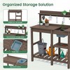 Hyleory HDPE Weather-Resistant Potting Bench Table with Storage Shelf - 4 of 4