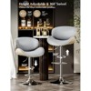 Gikpal Barstools, Adjustable Bentwood Barstools, Modern PU Leather Upholstered Bar Chair with Back and Footrest, for Bar, Dining Room - 4 of 4