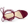 Allegra K Women's Platform Stiletto Heels Lace Up Sandals - 4 of 4
