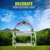 Machrus Ogrow Wedding Garden Arch, Decorative Flower Garden Arbor Lawn Patio Entrance for Climbing Plants - Metal Arbor Trellis - 4 of 4
