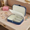 Unique Bargains Portable Jewelry Box for Women Girls Display Storage Jewelry Earrings Rings Necklaces - 2 of 4