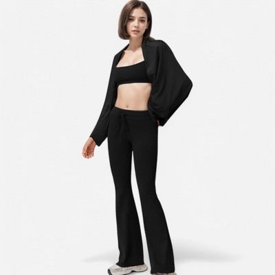 Anna-Kaci Active Women's Cropped Long Sleeve Pullover with Wide Boat Neck - image 3