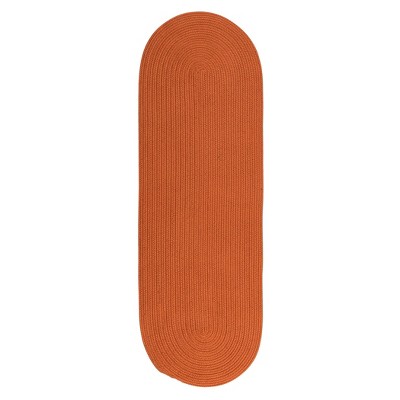 Colonial Mills Boca Raton - Rust 2 Ft x12 Ft Runner (Oval) Rug Indoor/Outdoor 100% Polypropylene