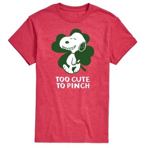 Men's - Peanuts - Too Cute To Pinch Short Sleeve Graphic T-Shirt - 1 of 4
