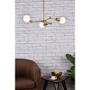 Elegant Lighting Furlong 3 lights brass pendant - 2 of 4