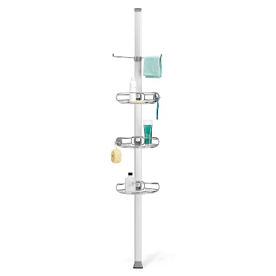 Simplehuman Adjustable Shower Caddy Medium Stainless Steel/anodized  Aluminum : Target