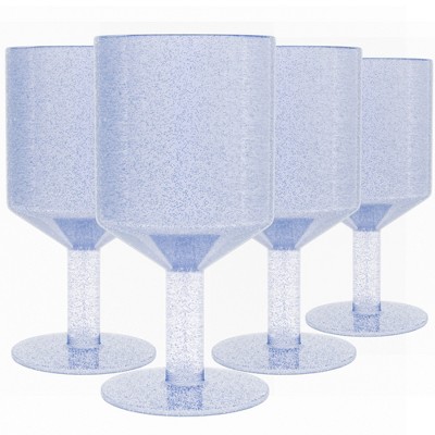 Elle Decor Acrylic Water Tumblers, Set Of 4, Unbreakable Drinking