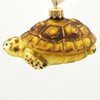 Tannenbaum Treasures 2.0 Inch Yellow/Brown Turtle Poland Mouth Blown Glass Tree Ornaments - 2 of 2