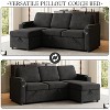 GDFStudio Sheila Multi-Functional 85.8" Fabric Convertible Sofa Bed with Storage - 4 of 4